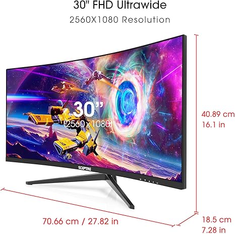 Sceptre 30" Curved Gaming Monitor Rental